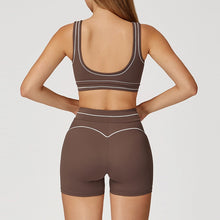 Load image into Gallery viewer, Sports Bra &amp; High Waist Shorts 2pc Set
