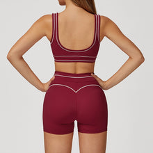 Load image into Gallery viewer, Sports Bra &amp; High Waist Shorts 2pc Set
