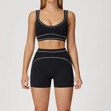 Load image into Gallery viewer, Sports Bra &amp; High Waist Shorts 2pc Set
