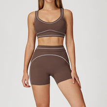 Load image into Gallery viewer, Sports Bra &amp; High Waist Shorts 2pc Set
